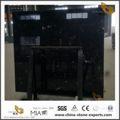 Mjög samkeppnishæf ný falleg svört ísblóm marmaraplata til sölu