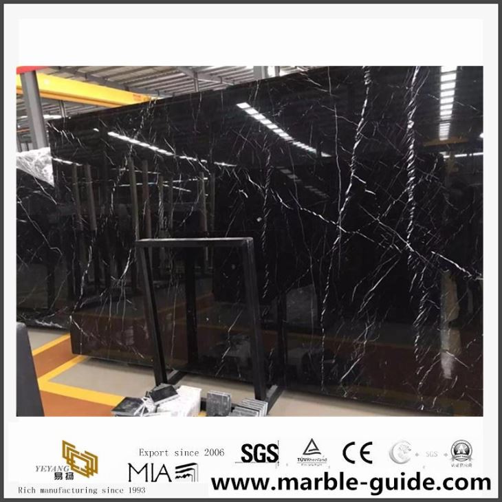 Black Marble flísar með hvítum æðum lágt verð