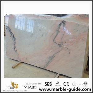 Kína náttúruleg steinbleikur marmari fyrir innréttingargólf/veggflísar