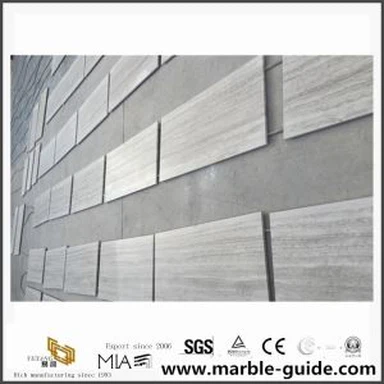 Kína tréhvítt korn marmaraplata fyrir gólf og vegghlíf