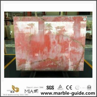 Natural Pink Onyx Marble plötum