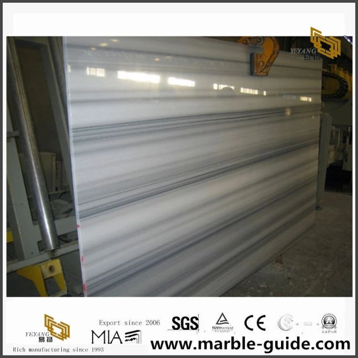Quality Polished Marmara White Marble Slab Factory Supply