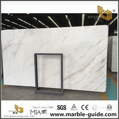 Polished Castro White Marble fyrir Vanity Top með High Quality