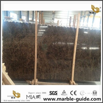 Spánn Brown Dark Emperador Marble plötum og flísum