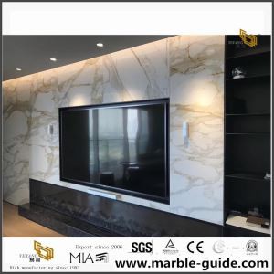 Calacatta gull marmari fyrir vegghönnun