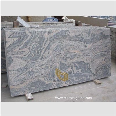 Kína Juparana Grey granítflísar fyrir gólf