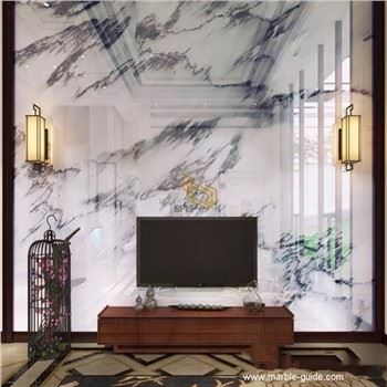 Landslagsmálverk Marble Bakgrunnur Wall Design