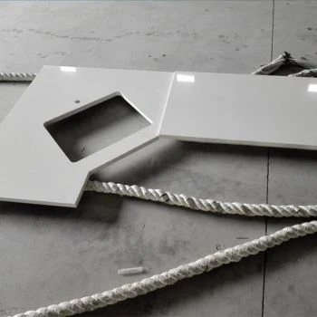 Solid Surface White Quartz Countertops Birgir Framleiðsla