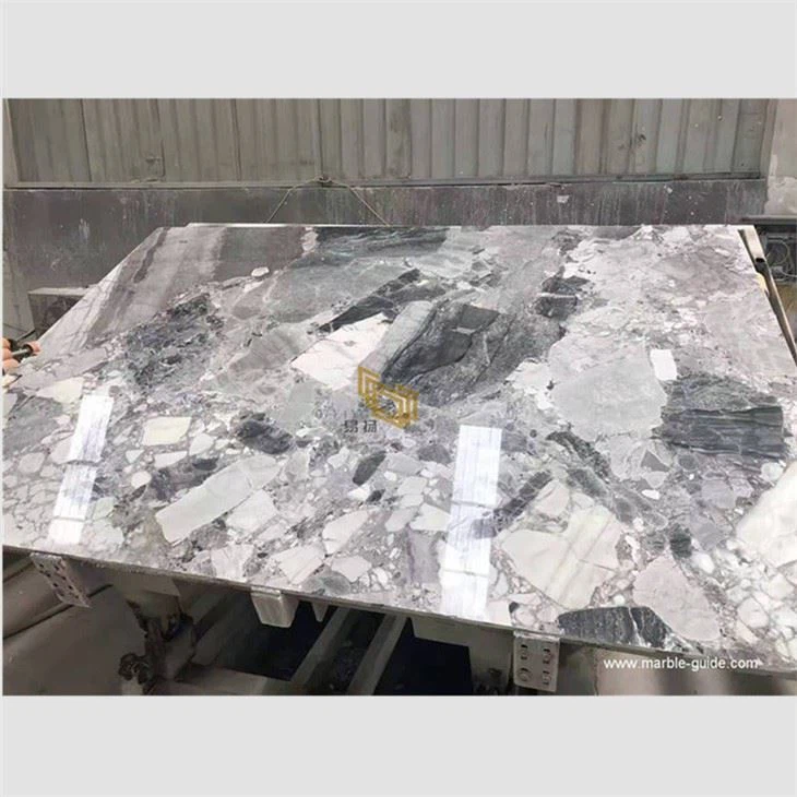 Snow Gray Marble Slabs For Floor