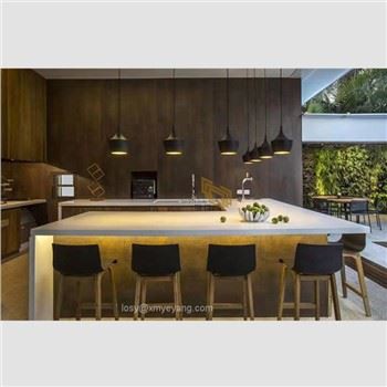 Hreint hvítt kristallað glersteinn fyrir borðplötu í eldhúsi